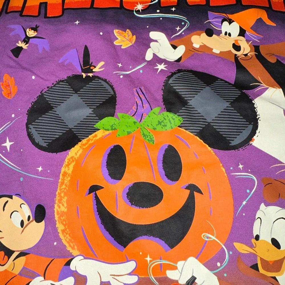 Disney World‎ 2021 Happy Halloween Ombre Mickey Donald Goofy Shirt Kids XL 14